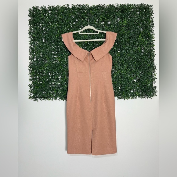 NWT Bardot Eva Snake Blush Rose Pink Corset Off Shoulder Midi Dress Size 8 M - Picture 3 of 11